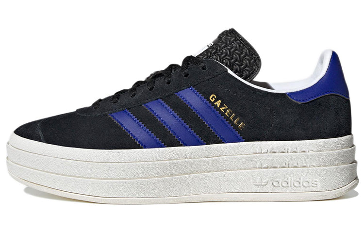 アディダス ガゼル adidas Women's Gazelle Bold "Core Black/Lucid Blue/Gold Metallic" HQ4408