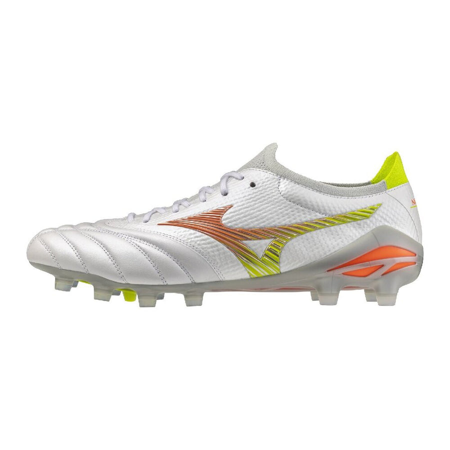 ミズノ Mizuno Morelia Neo 5 β Japan "Super White Pearl/Orange/Yellow" P1GA269054
