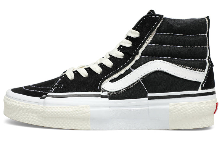 ヴァンズ スケートハイ Vans Sk8-Hi Reconstruct "Black/True White" VN0005UK6BT