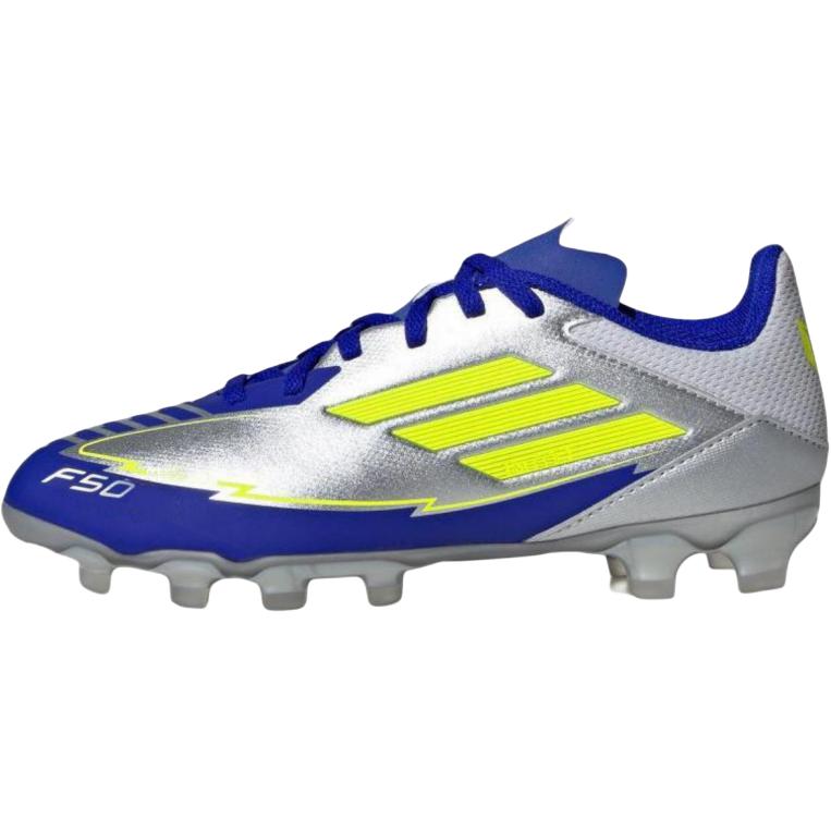 アディダス F50 adidas GS F50 League Messi HG/AG "Silver Metallic/Solar Yellow/Lucid Blue" IH0920