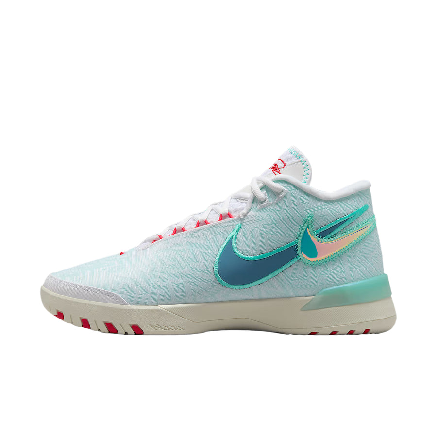 ナイキ レブロン Nike LeBron NXXT Genisus "White/Aurora Green/Siren Red/Aegean Storm" HF0711-101