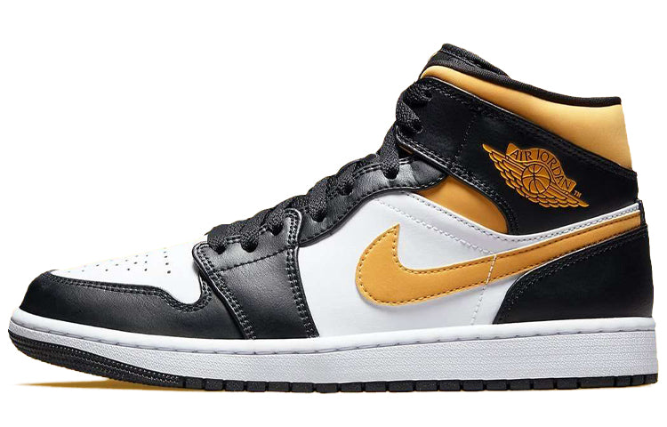 エアジョーダン1 Nike Air Jordan 1 Mid "White/Pollen-Black" 554724-177
