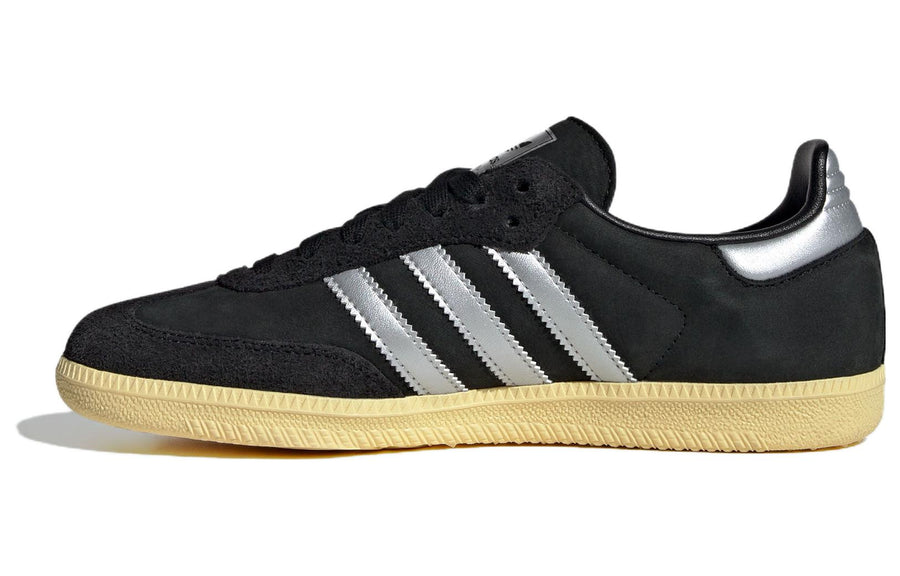 アディダス サンバ adidas Women's Samba OG "Core Black/Matte Silver/Almost Yellow" IE8128