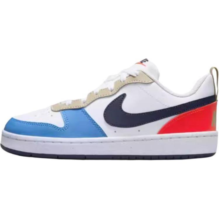 ナイキ Nike GS Court Borough Low Recraft "White/Light Crimson/Blue Beyond/Thunder Blue" DV5456-124