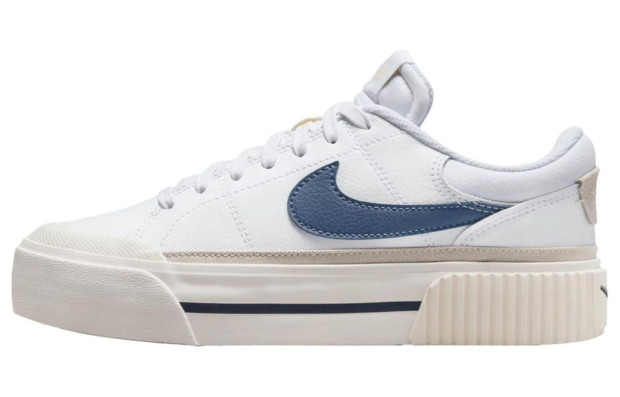 ナイキ コートレガシー Nike Women's Court Legacy Lift "White/Light Ore Wood Brown/Sail/Defused Blue" DM7590-104