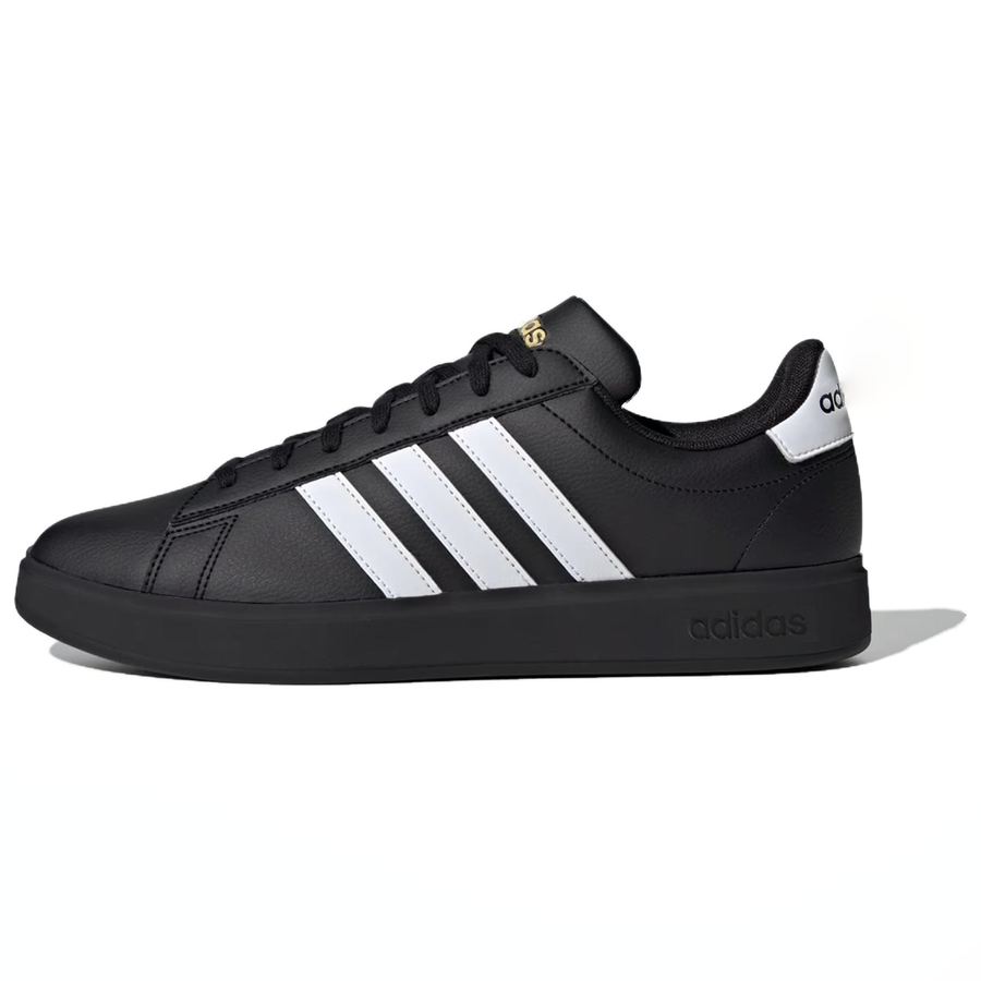 アディダス adidas Grand Court 2.0 "Core Black/Cloud White/Gold Metallic" JR0546
