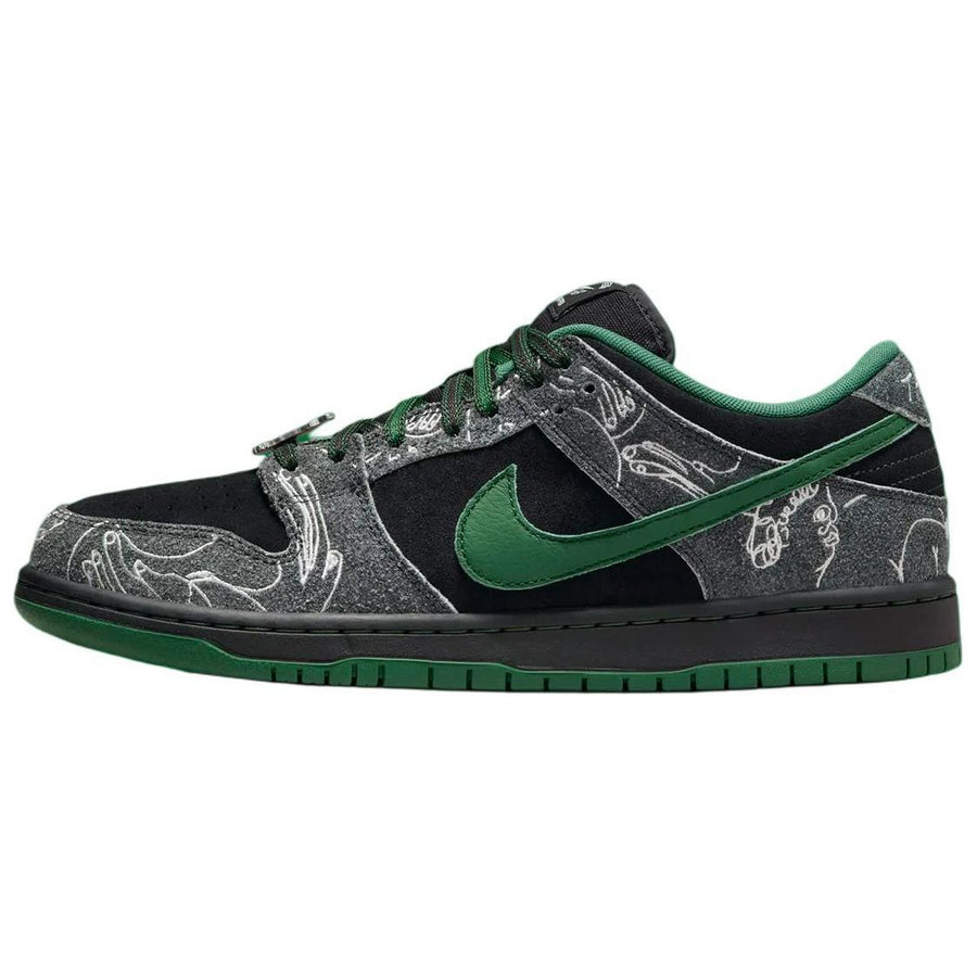ナイキ SB ダンク There Skateboards × Nike SB Dunk Low Pro "Anthracite and Gorge Green" HF7743-001