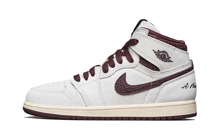 エアジョーダン1 A Ma Maniere × Nike PS Air Jordan 1 RETRO High OG "Sail and Burundy" DO7099-100