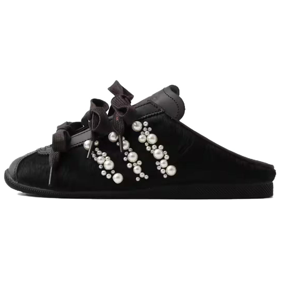 アディダス ジャパン Simone Rocha × adidas Women's Japan Slip-On Pony Hair "Core Black" KH7275