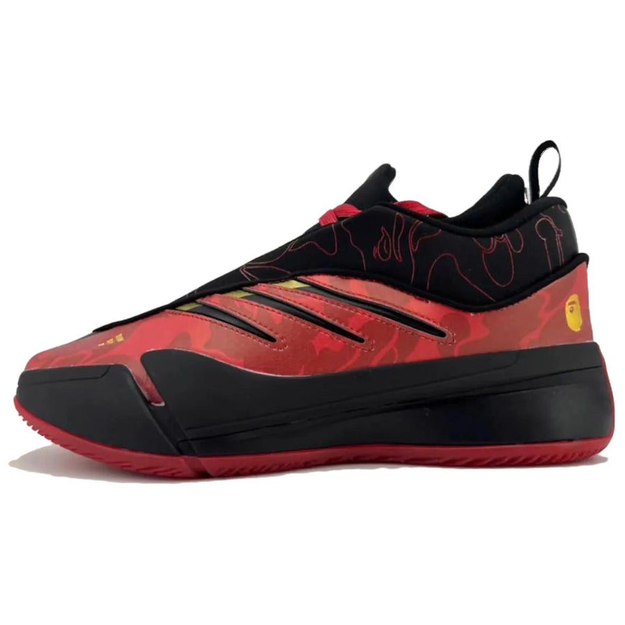 アディダス A BATHING APE × adidas Dame 9 "Better Scarlet/Core Black/Gold Metallic" IH0786