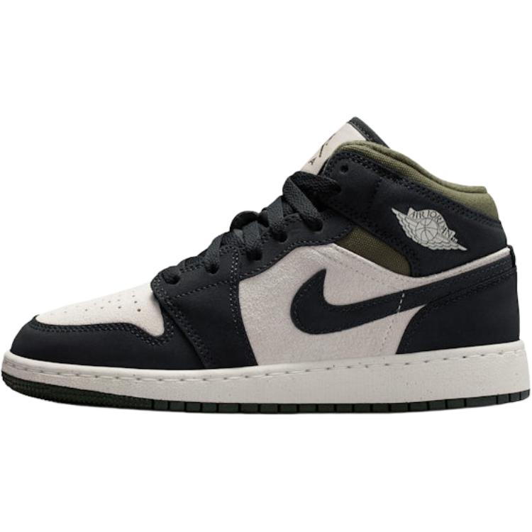 エアジョーダン1 Nike GS Air Jordan 1 Mid SE "Light Orewood Brown/Medium Olive/Sail/Off Noir" HV4399-102