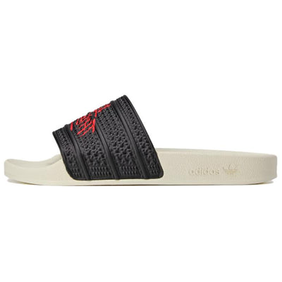 アディダス アディレッタ 100 Thieves × adidas Adilette "Core Black/Red" JR9152