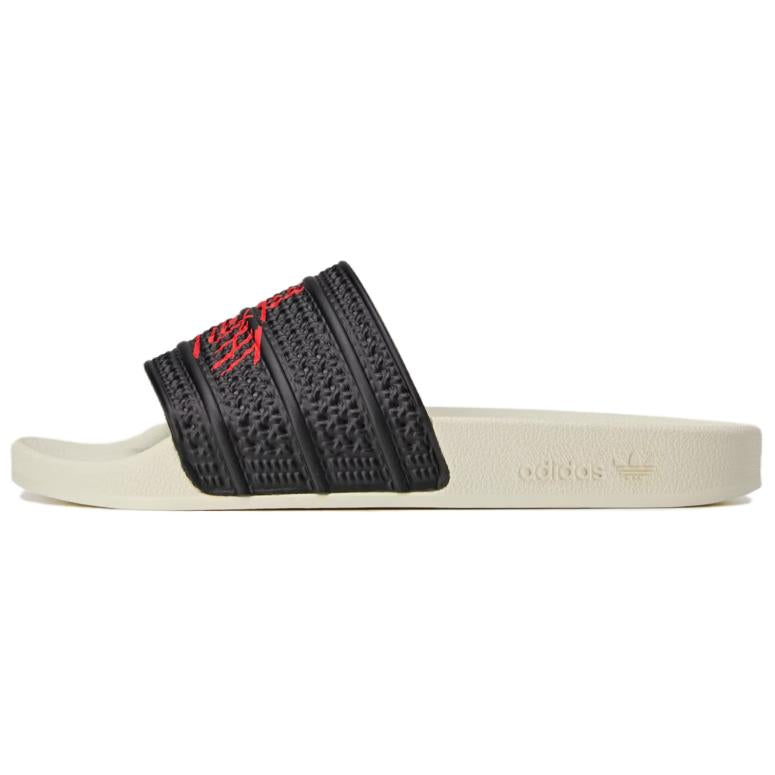 アディダス アディレッタ 100 Thieves × adidas Adilette "Core Black/Red" JR9152