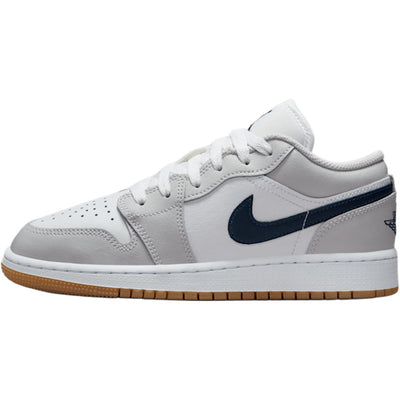エアジョーダン1 Nike GS Air Jordan 1 Low "White/Neutral Grey/Gum Medium Brown/Midnight Navy" 553560-146