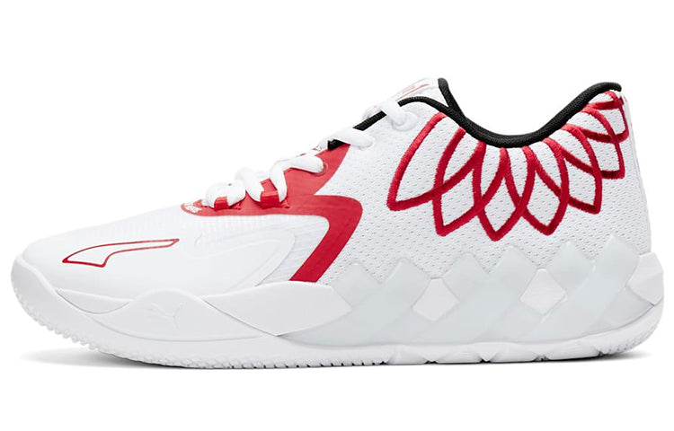 プーマ Puma MB.01 Low "White/Bright Red" 376941-10