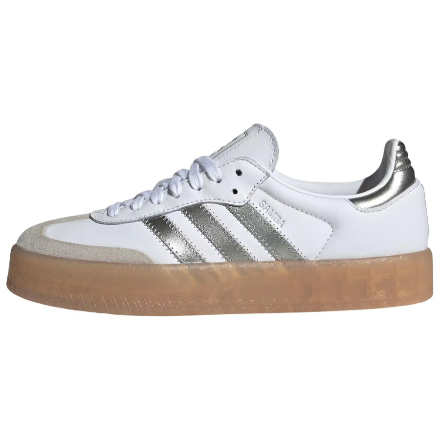 アディダス サンバエ adidas Women's Sambae "Cloud White/Silver Metallic/Gum" JS3943