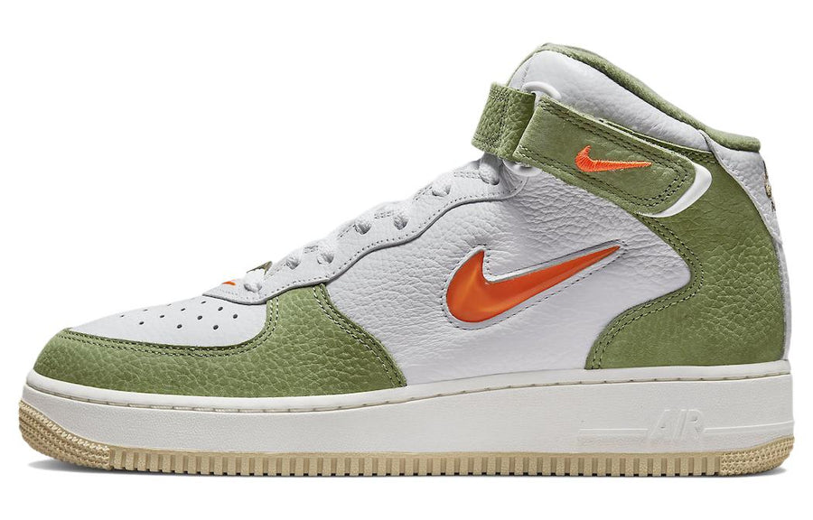 ナイキ エアフォース1 Nike Air Force 1 Mid QS "Olive Green and Total Orange" DQ3505-100