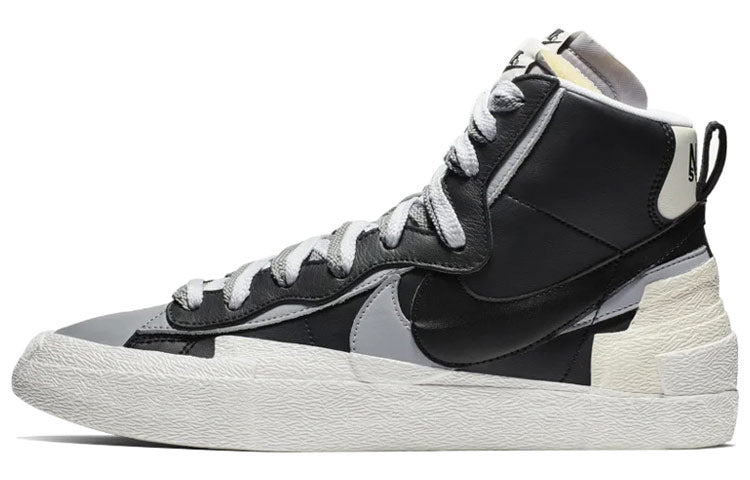 ナイキ ブレーザー sacai × NIKE BLAZER MID "BLACK/WOLF GREY/WHITE" BV0072-002