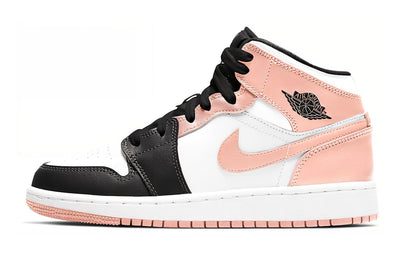 エアジョーダン1 Nike GS Air Jordan 1 Mid "Arctic Orange Black Toe" 554725-133