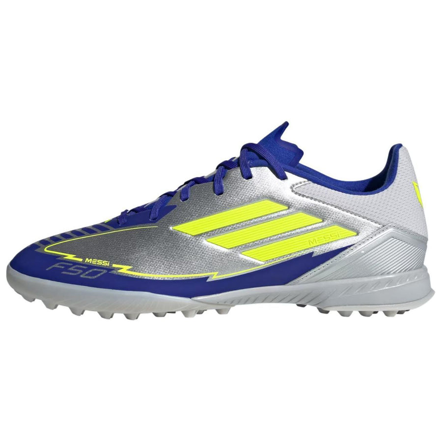 アディダス adidas F50 League Messi TF "Silver Metallic/Solar Yellow/Lucid Blue" IH0919