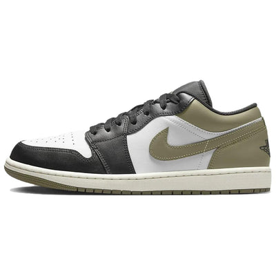 エアジョーダン1 Nike Air Jordan 1 Low "Black/Medium Olive/White" 553558-092