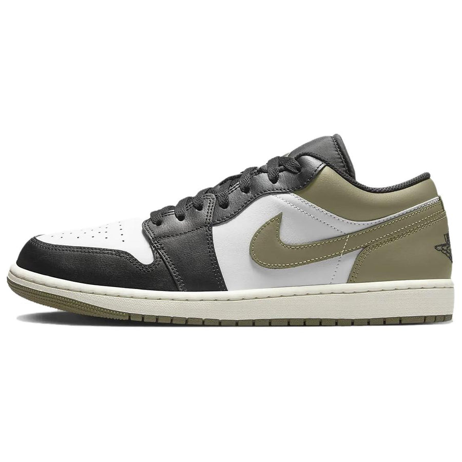 エアジョーダン1 Nike Air Jordan 1 Low "Black/Medium Olive/White" 553558-092