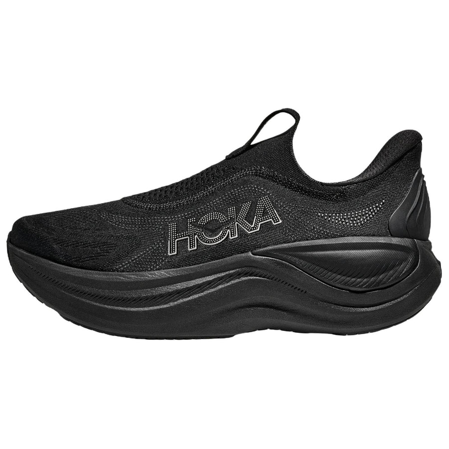 ホカ Hoka Skyward Laceless "Black/Black" 1168876-BBLC
