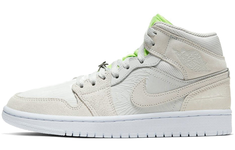 エアジョーダン1 Nike Women's Air Jordan 1 Mid "Vast Grey Ghost Green" CV3018-001