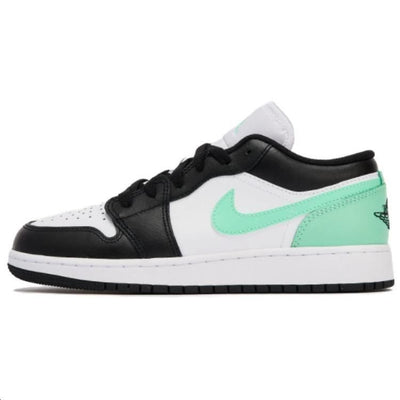 エアジョーダン1 Nike GS Air Jordan 1 Low "White/Green Glow/Black" 553560-131