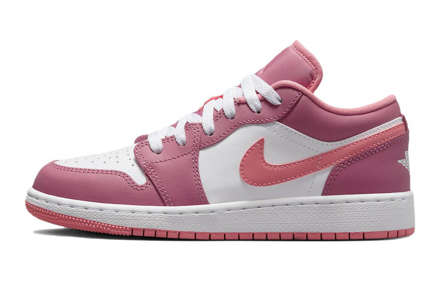 エアジョーダン1 Nike GS Air Jordan 1 Low "Desert Berry/White/Coral Chalk" 553560-616
