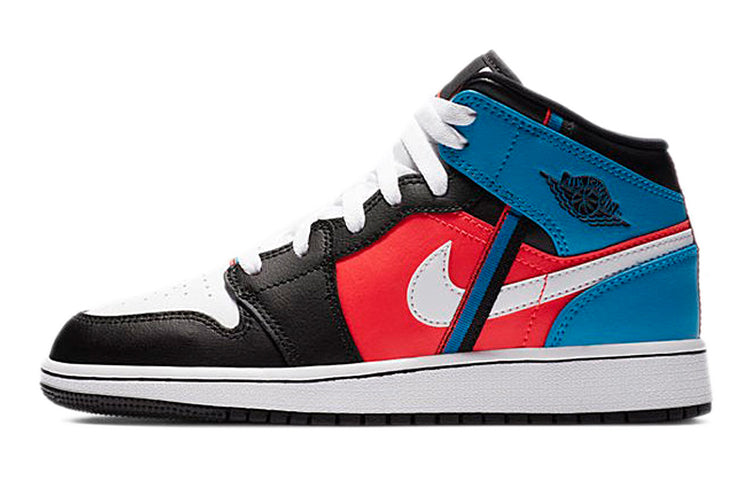 エアジョーダン1 Nike GS Air Jordan 1 Mid "Tri Color Ribbons" CV4891-001