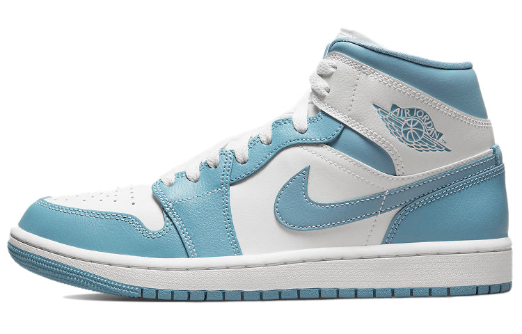 エアジョーダン1 Nike Women's Air Jordan 1 Mid "University Blue" BQ6472-141