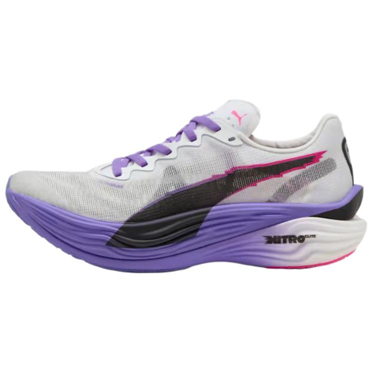 プーマ Puma Women's Deviate Nitro Elite 3 DT "PUMA White/Dark Amethyst" 311918-01