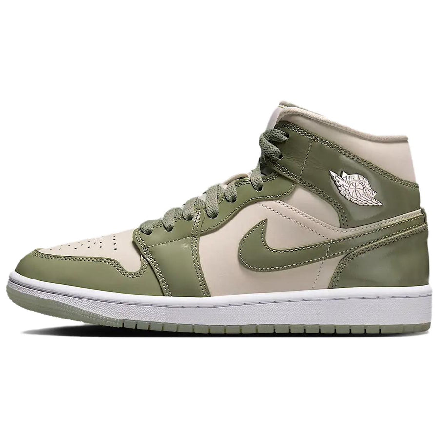 エアジョーダン1 Nike Women's Air Jordan 1 Mid "Oil Green" HF4079-003