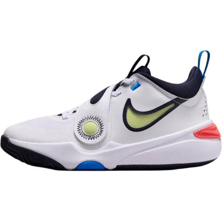 ナイキ Nike GS Team Hustle D 11 "White/Bright Crimson/Photo Blue/Light Lemon Twist" DV8996-105