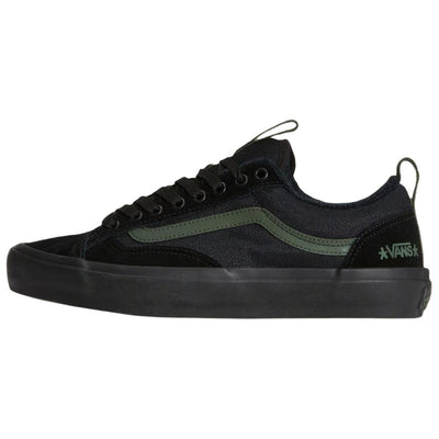 ヴァンズ オールドスクール Atiba Jefferson × Vans Skate Old Skool 36+ "Black/Dark Green" VN000D5RNLX