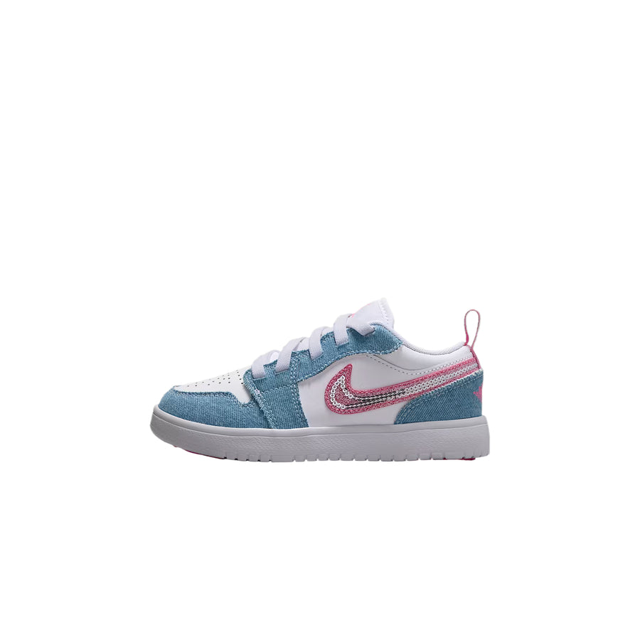 エアジョーダン1 Nike PS Air Jordan 1 Low ALT SE "Denim Sequin" HQ2003-400