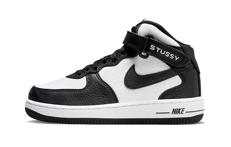 ナイキ エアフォース1 Stussy × Nike PS Air Force 1 Mid "Black and Light Bone" DN4158-002