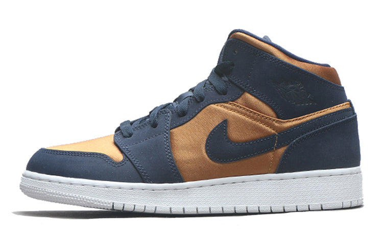 エアジョーダン1 Nike GS Air Jordan 1 Mid "Obsidian Desert Ochre" BQ6931-401