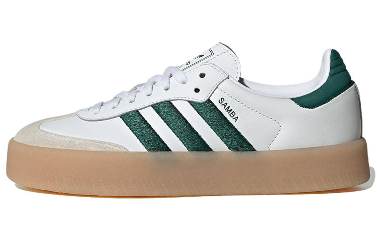 アディダス サンバエ adidas Women's Sambae "Footwear White/Collegiate Green" ID0440