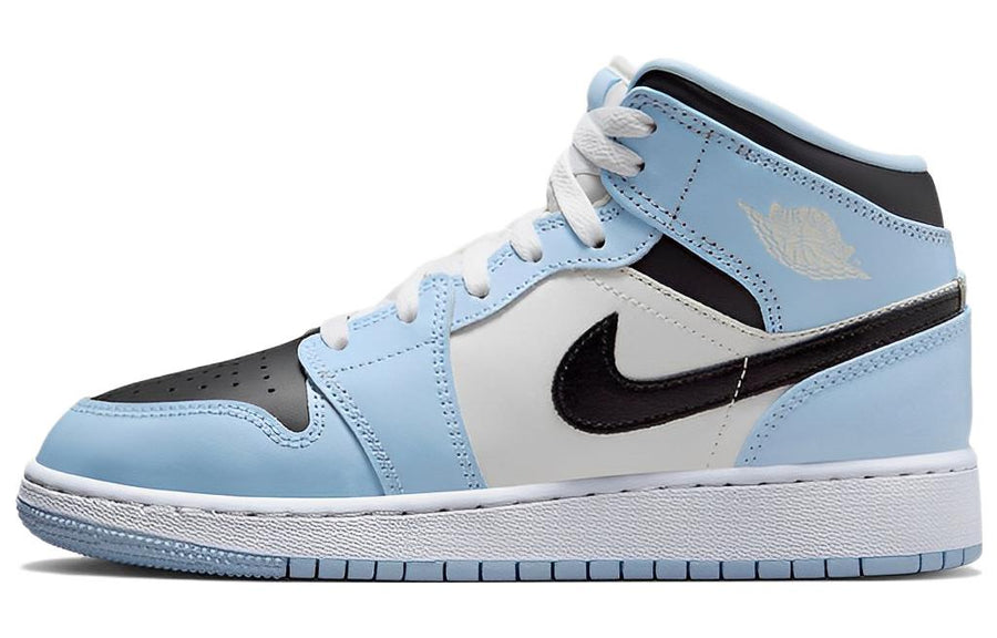 エアジョーダン1 Nike GS Air Jordan 1 Mid "Ice Blue" 555112-401