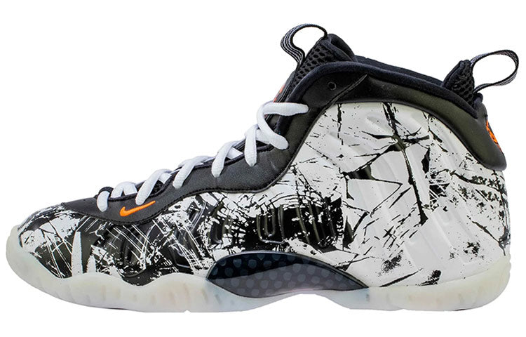 ナイキ フォームポジット Nike GS Air Foamposite One Shattered Backboard "Black/White Total Orange" 644791-011