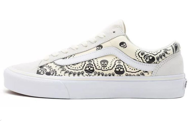 ヴァンズ Vans Style 36 Skull Bandana "White/Black" VN0A54F642S