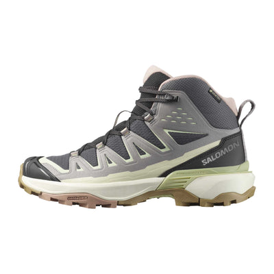 サロモン X ウルトラ Salomon Women's X Ultra 360 Edge Mid GORE-TEX "Nine Iron/Gull/Lime Cream" L47872700