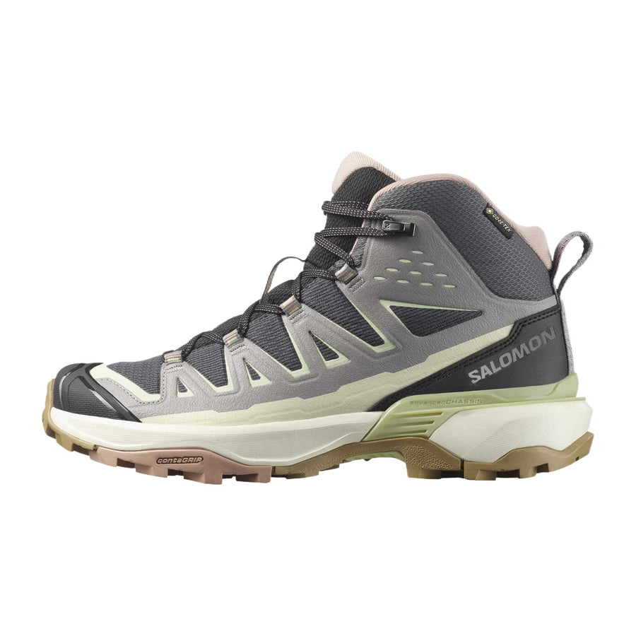 サロモン X ウルトラ Salomon Women's X Ultra 360 Edge Mid GORE-TEX "Nine Iron/Gull/Lime Cream" L47872700