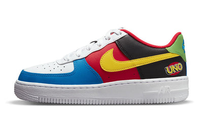 ナイキ エアフォース1 UNO × Nike GS Air Force 1 Low "White/Yellow/University Red" DO6634-100