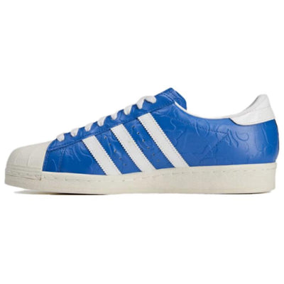 アディダス スーパースター A BATHING APE × adidas Superstar "Blue/Footwear White/Off White" JR2702