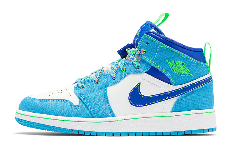 エアジョーダン1 Nike GS Air Jordan 1 Mid "Blue/White" DA8010-400