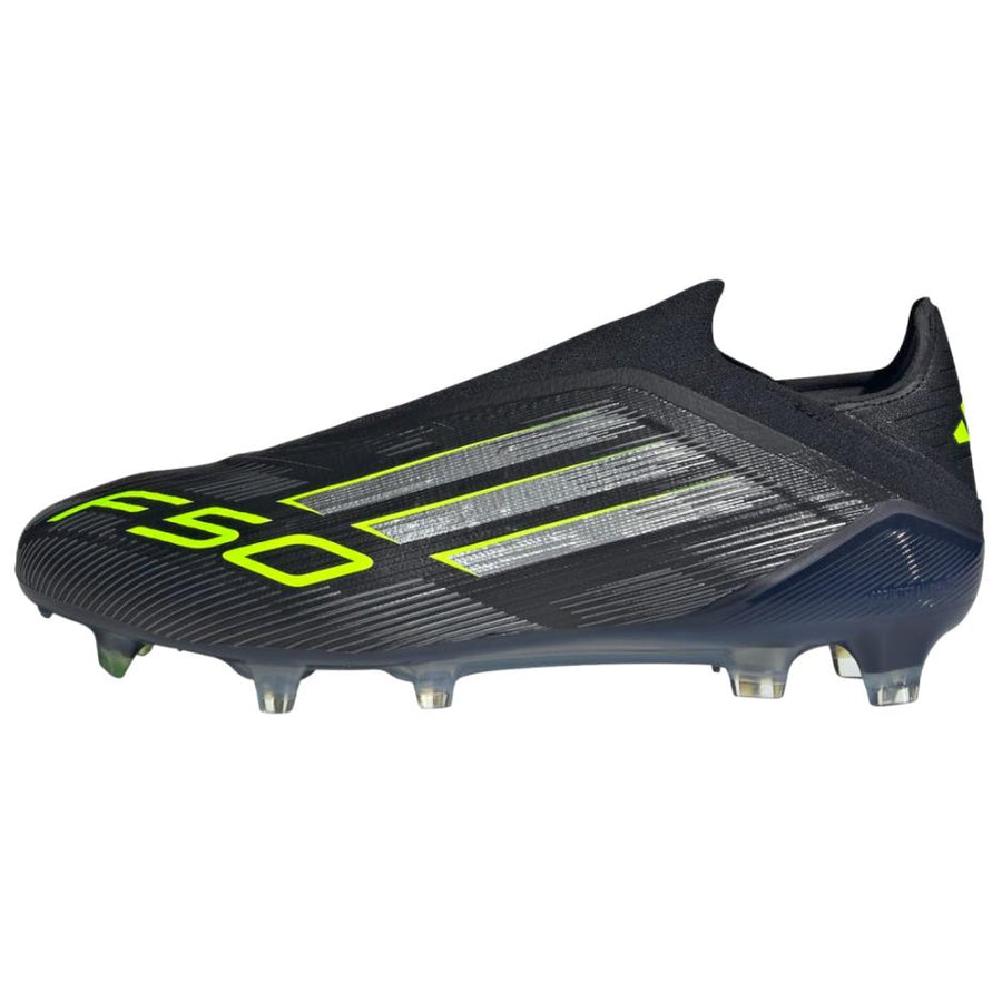 アディダス adidas F50 Elite Laceless FG Cleats "Core Black/Iron Metallic/Lucid Lemon" JH7629