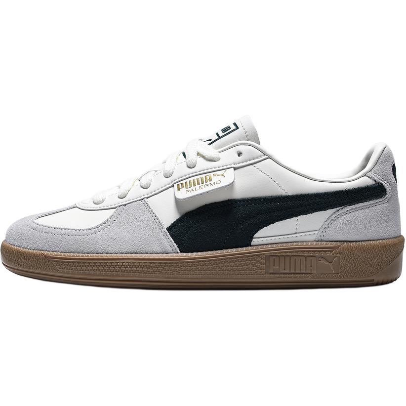 プーマ パレルモ Puma Palermo Leather "Warm White/Green Terrain" 396464-22